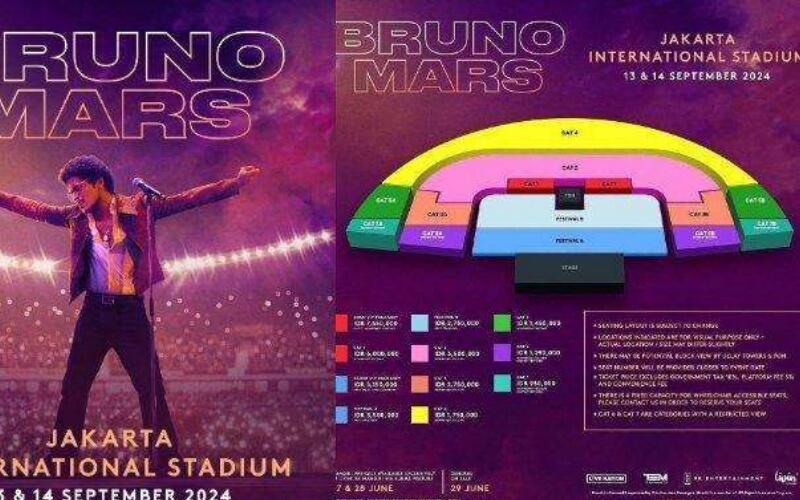 Siapa yang Jadi Opening Act Konser Bruno Mars di Jakarta